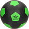Rubberen straatvoetbal maat 5 - 420 gr met profiel groen, in polybag