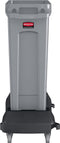 Rubbermaid Afvalbak Rijdend Onderstel - Slim Jim - Zwart
