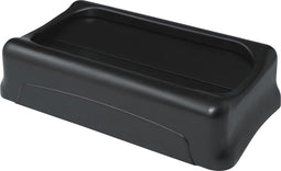Rubbermaid deksel voor afvalcontainer Slim Jim, tuimeldeksel, zwart 4 stuks