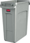 Rubbermaid - Slim Jim met luchtsleuven 60 liter - Polyethylene - beige - Prullenbak