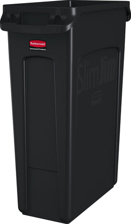 Rubbermaid Slim Jim met luchtsleuven 87 ltr, bruin (VB227932)