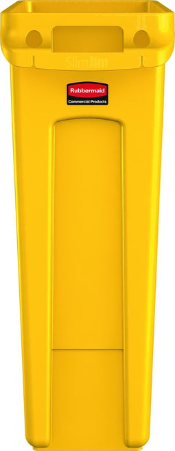 Rubbermaid Slim Jim met luchtsleuven 87 ltr, geel (VB227963)