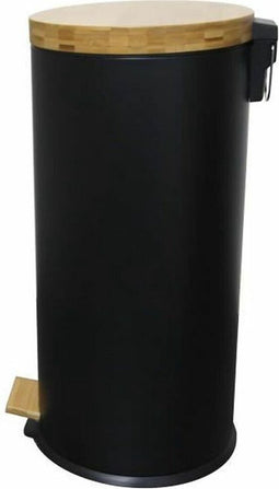 Rubbish Bin Kitchen Move Black Matte back 30 L