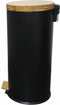 Rubbish Bin Kitchen Move Black Matte back 30 L