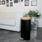 Rubbish Bin Kitchen Move Black Matte back 30 L