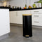 Rubbish Bin Kitchen Move Black Matte back 30 L