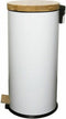 Rubbish Bin Kitchen Move White 30 L