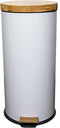 Rubbish Bin Kitchen Move White 30 L