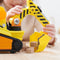 Rubble & Crew - Blafwerf Bulldozer met lichten, geluiden en Rubble-figuurtje - bouwspeelgoed - PAW Patrol speelgoed