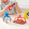 Rubble & Crew - Blafwerf Hijskraan-speelset met Rubble-figuurtje en 340 g Kinetic Build-It speelzand - PAW Patrol speelgoed