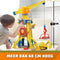Rubble & Crew - Blafwerf Hijskraan-speelset met Rubble-figuurtje en 340 g Kinetic Build-It speelzand - PAW Patrol speelgoed