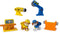 Rubble & Crew - Power Tool Pups Rubble & Wheeler-speelgoedfiguren met 2 bouwgereedschappen en 2 bouwaccessoires
