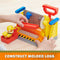 Rubble & Crew - Rubble's Werkplaats-speelset - met Rubble-figuurtje en 85 g Kinetic Build-It speelzand - PAW Patrol speelgoed