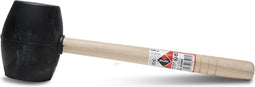 Rubi 65905 Rubberhamer zwart met platte kant - 500gr