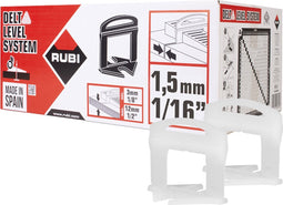 Rubi Levelling Clips 1,5 mm 2400 stuks- tegeldikte 3-13 mm