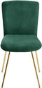 RUBIO - Eetkamerstoel - Groen - Fluweel
