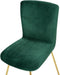 RUBIO - Eetkamerstoel - Groen - Fluweel