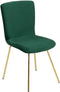 RUBIO - Eetkamerstoel - Groen - Fluweel