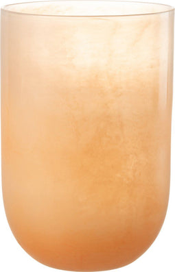 J-Line vaas Corrie - glas - koraal - large - 37 cm hoog