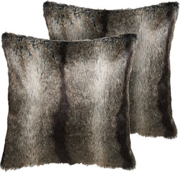 RUBRUM - Sierkussen set van 2 - Zwart/Wit - Acryl