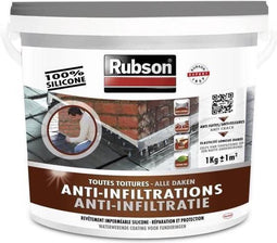 RUBSON Anti-infiltraties Alle daken Grijs 1kg