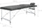 vidaXL - Massagetafel - met - 2 - zones - 186x68 - cm - aluminium - frame - antraciet