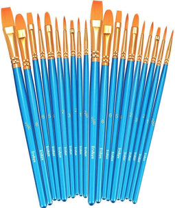 Rubye Professionele Penselenset - Fine Detail - Miniatuur - Modelbouw - 20 Penselen - Schilderen op Nummer - Aquarel - Waterverf - Acryl - Olieverf