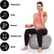 Rucanor Fitnessbal 55 Cm Lichtblauw