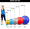 Rucanor Fitnessbal 75 Cm Rood