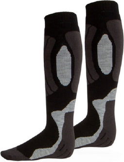 Rucanor Svindal Skisokken - 2-pack - Voor Mannen en Vrouwen - Zwart/Grijs - Maat 43-46
