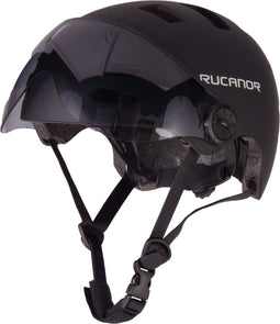 Rucanor Urban Sprint Fietshelm (EN 1078 + NTA 8776) - Verstelbaar met Draaiknop - Lichtgewicht - Maat L 58-61 cm - Zwart - Fietshelm - Speed Pedelec - Snorscooter