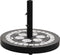 vidaXL - Parasolvoet - vierkant - 12 - kg - terracottakleurig - wit