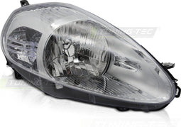 Koplamp rechts - voor Fiat Grande Punto 2005-2008 - chroom