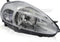 Koplamp rechts - voor Fiat Grande Punto 2005-2008 - chroom