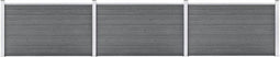 vidaXL - Schutting - 526x106 - cm - HKC - grijs