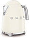 Smeg KLF03CREU - Waterkoker - 1,7L 2400W - Crème