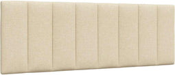 vidaXL - Hoofdbordkussen - 120 - cm - stof - crèmekleurig