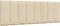 vidaXL - Hoofdbordkussen - 120 - cm - stof - crèmekleurig