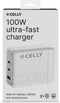 Celly PS3GAN100WWH - PowerStation - 100W - 3 Outputs - Wit