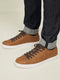 Jack & Jones Boss - Heren Sneakers - Synthetisch leer - Cognac - Maat 46