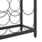 vidaXL - Wijnrek - voor - 27 - flessen - 34x18x100 - cm - smeedijzer - zwart