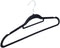 DoaBuy Kleerhanger Zwart Vilt - Anti-slip - 10 stuks