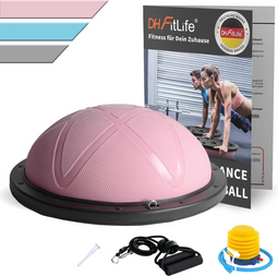 DH FitLife Balansbal - Yoga Balanstrainer Ø60 x 22 cm - Tot 200 kg Belastbaar - Halve Gymbal