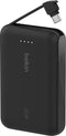 Belkin BoostCharge BPB021HQBK - Powerbank 10.000mAh - Geïntegreerde USB-C-kabel 20W Snellaadfunctie - Zwart