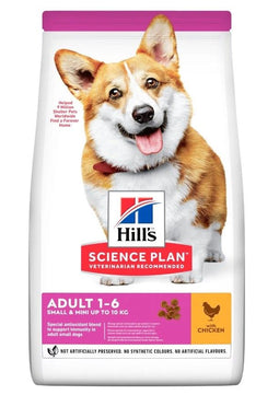 Voer Hill's Science Plan Adult small&mini Chicken Kip 1,5 Kg