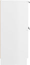 vidaXL - Dressoir - 60x30x70 - cm - bewerkt - hout - hoogglans - wit