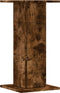 vidaXL - Plantenstandaards - 2 - st - 30x30x60 - cm - bewerkt - hout - gerookt - eiken