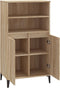 vidaXL - Hoge - kast - 60x36x110 - cm - bewerkt - hout - sonoma - eikenkleurig