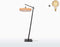 GOOD&MOJO Vloerlamp Palawan - Zwart/Naturel - Ø77cm - Scandinavisch,Bohemian - Staande lampen voor Woonkamer - Slaapkamer