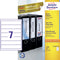 Rugetiket Avery Zweckform smal 38x192mm zelfklevend wit | 5 stuks